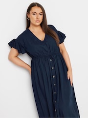 Yours Curve Blue Boho Maxi Dress - Image 4 of 5