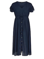 Yours Curve Blue Boho Maxi Dress - Image 5 of 5