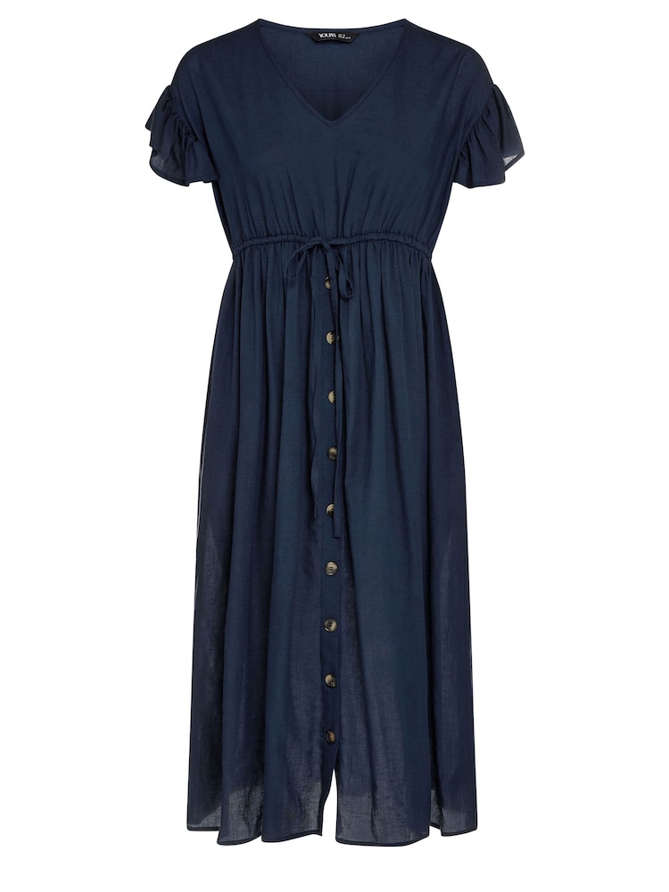 Yours Curve Blue Boho Maxi Dress - Image 5 of 5