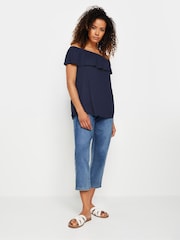 M&Co Blue Bardot Top - Image 2 of 5