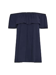 M&Co Blue Bardot Top - Image 5 of 5