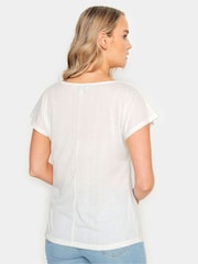 Long Tall Sally strukturiertes Oberteil mit Wasserfallausschnitt - Bild 2 von 5