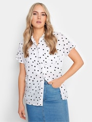Long Tall Sally White Spot Grown On Sleeve Shirt - Image 1 of 5