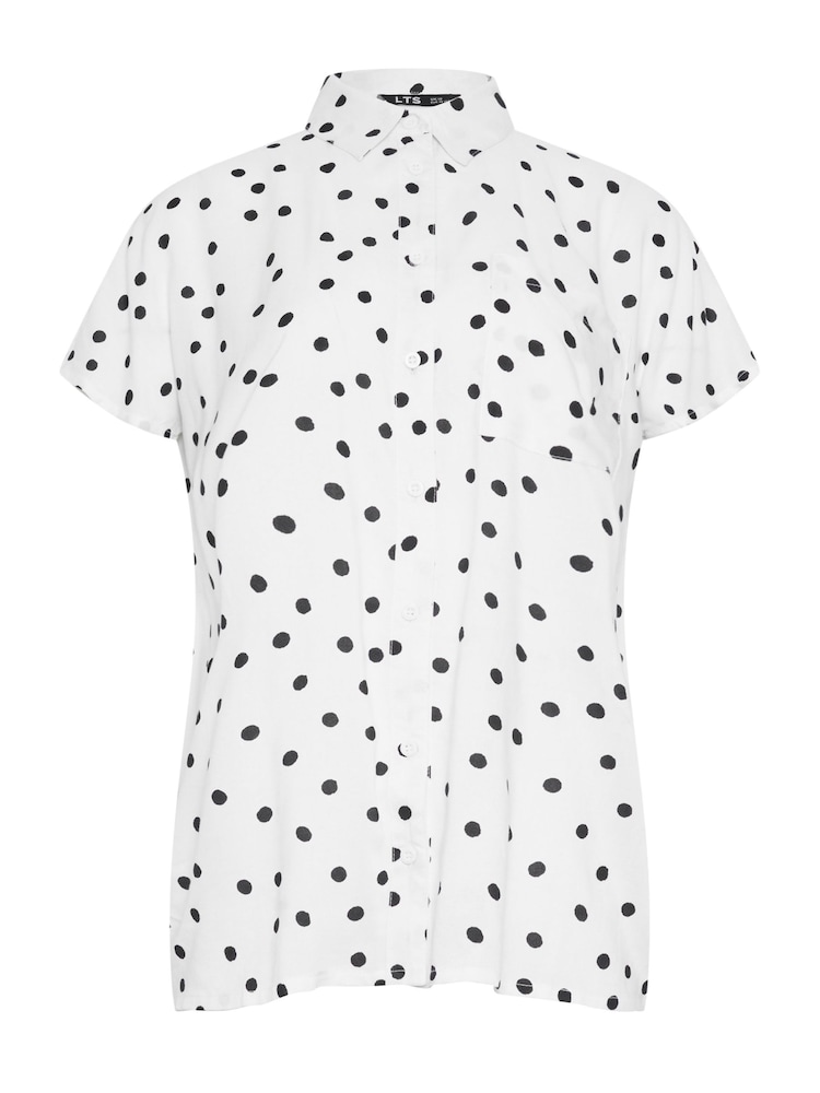 Long Tall Sally White Spot Grown On Sleeve Shirt - Image 5 of 5