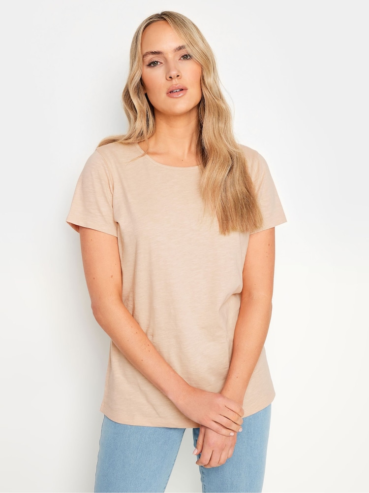 Long Tall Sally Green 100% Cotton Basic V-Neck T-Shirts 3 Pack - Image 2 of 9