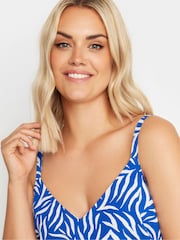 Yours Curve Blue Zebra Cami - Image 3 of 5