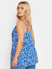 Yours Curve Blue Zebra Cami - Image 4 of 5
