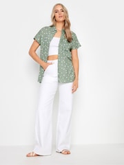 Long Tall Sally Green Spot Grown On Sleeve Shirt - Image 2 of 5