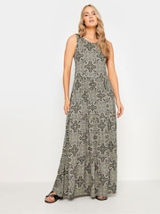 فستان من القطن 100% بلا أكمام وبتصميم طبقات من Long Tall Sally - صورة 2 من 5