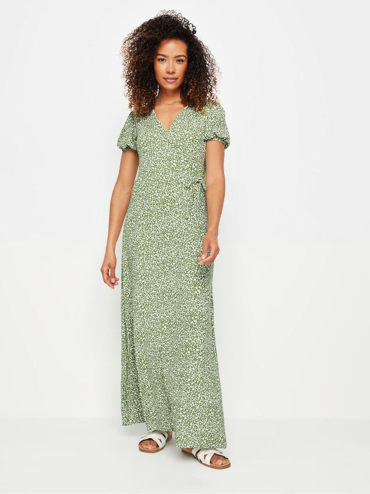 M&Co Green Ditsy Print Maxi Dress - Image 2 of 5