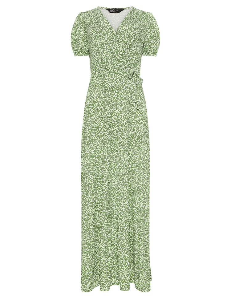 M&Co Green Ditsy Print Maxi Dress - Image 5 of 5