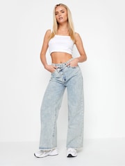PixieGirl Petite Blue Aysemmetric Jeans - Image 1 of 5