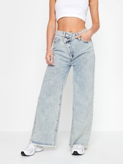 PixieGirl Petite Blue Aysemmetric Jeans - Image 2 of 5