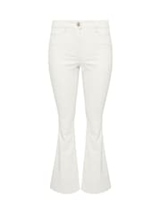 PixieGirl Petite White Kick Flare Jeans - Image 5 of 5