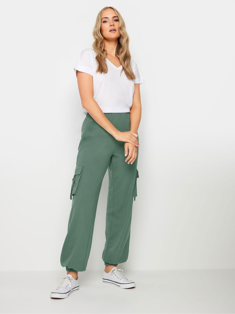 Зеленый - Темно-серые спортивные брюки-карго Long Tall Sally - Изображение 2 из 6
