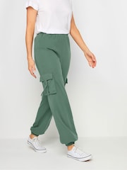 Зеленый - Темно-серые спортивные брюки-карго Long Tall Sally - Изображение 3 из 6
