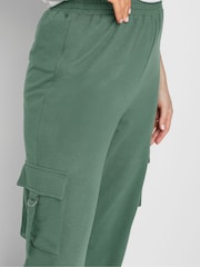 Зеленый - Темно-серые спортивные брюки-карго Long Tall Sally - Изображение 5 из 6