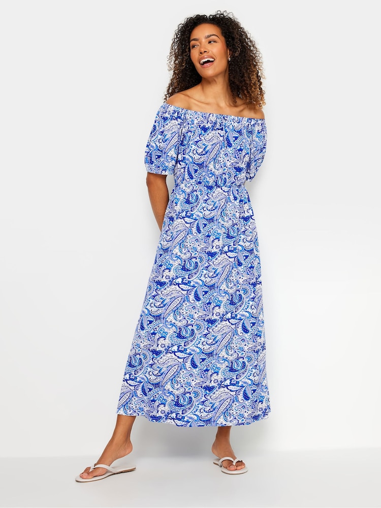 M&Co Paisley Printed Bardot Dress - Bild 1 von 5