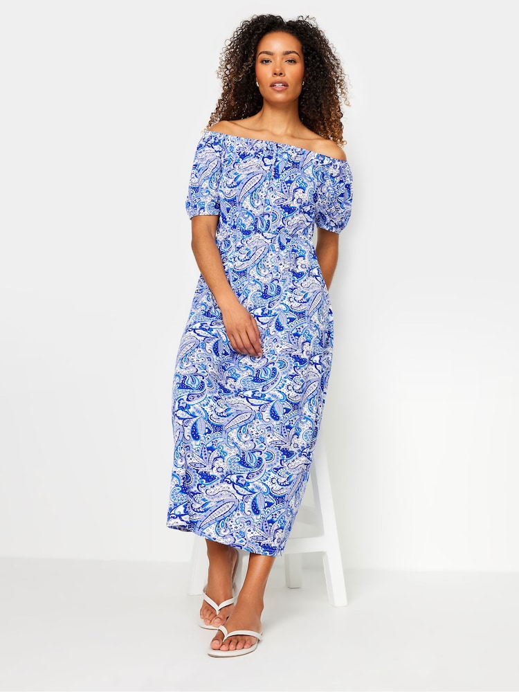 M&Co Paisley Printed Bardot Dress - Bild 2 von 5