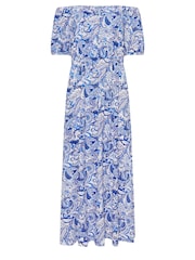 M&Co Paisley Printed Bardot Dress - Bild 5 von 5