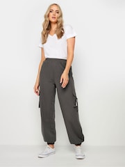Серый - Темно-серые спортивные брюки-карго Long Tall Sally - Изображение 1 из 5