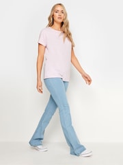 Rosa - Pack de 3 camisetas básicas de algodón 100 % con cuello en pico de Long Tall Sally - Imagen 3 de 9