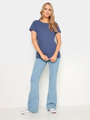 Rosa - Pack de 3 camisetas básicas de algodón 100 % con cuello en pico de Long Tall Sally - Imagen 4 de 9
