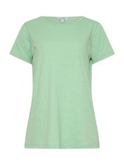 Rosa - Pack de 3 camisetas básicas de algodón 100 % con cuello en pico de Long Tall Sally - Imagen 7 de 9