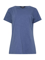 Rosa - Pack de 3 camisetas básicas de algodón 100 % con cuello en pico de Long Tall Sally - Imagen 8 de 9