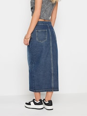 PixieGirl Petite Blue Double Sided Zip Skirt - Image 3 of 4