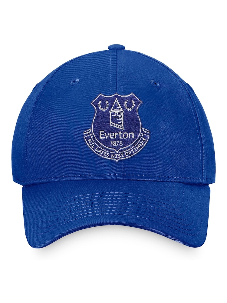 Fanatics Adults Blue 100% Cotton Royal Everton Essentials Crest Cap - Imagen 1 de 3