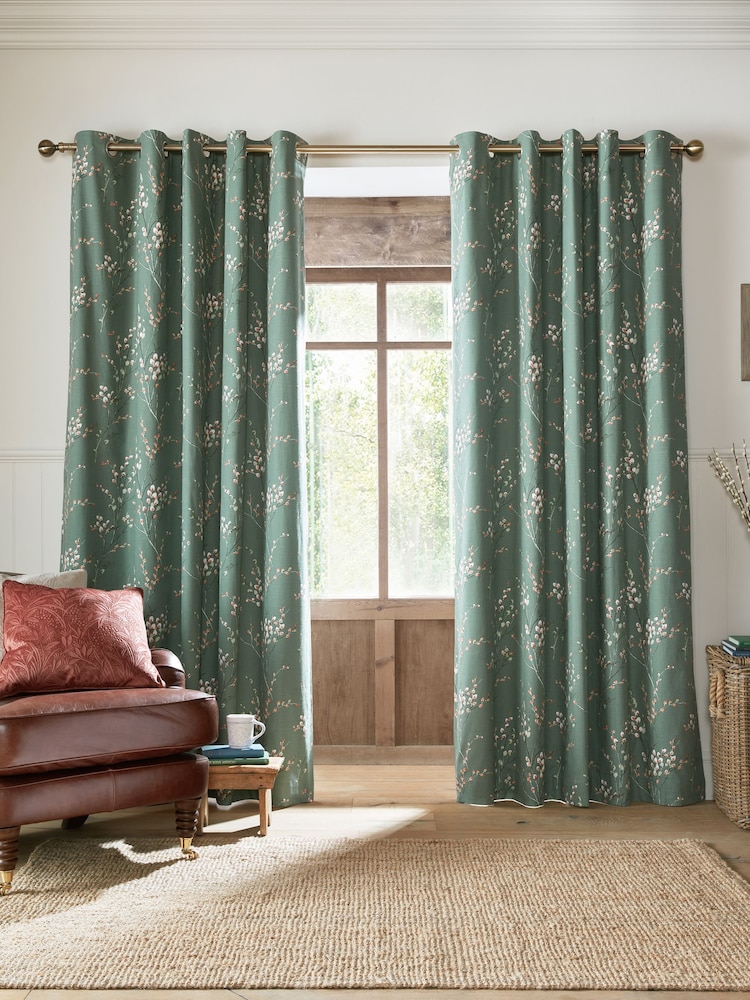 Laura Ashley Pussy Willow Blackout шторы на люверсах - Изображение 1 из 4