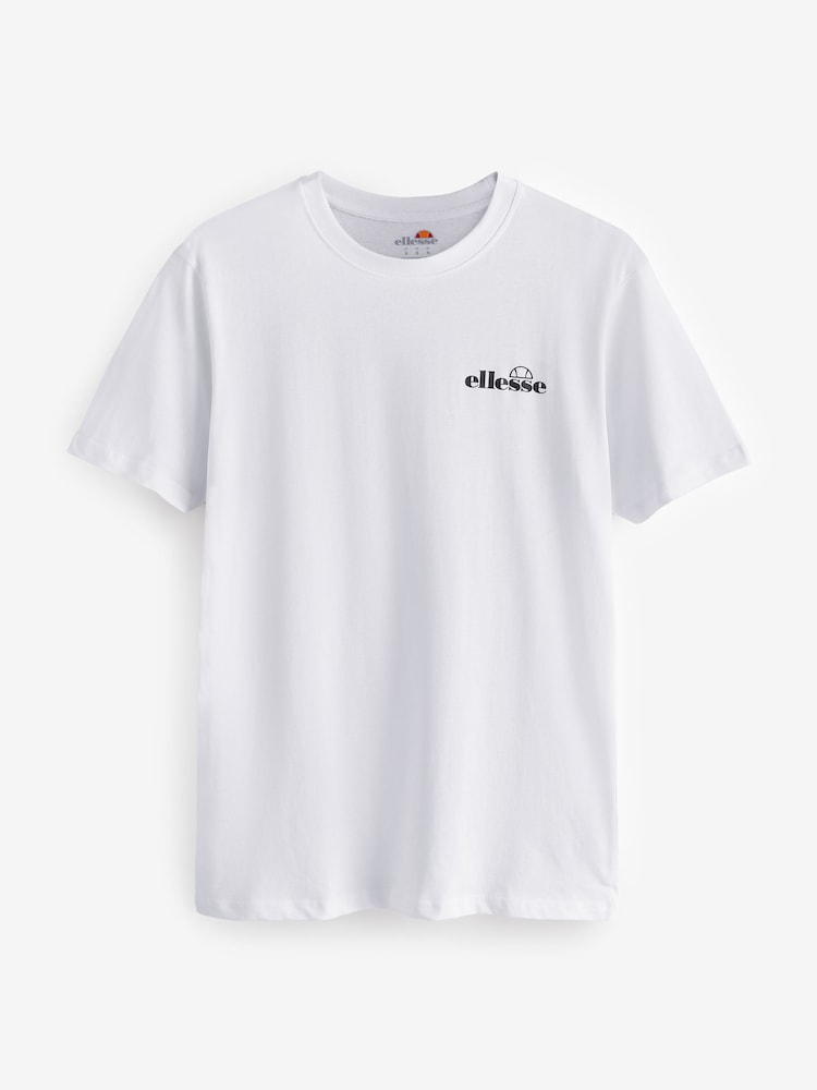 Ellesse Azzini Black 100% Cotton T-Shirts 3 Pack - Image 3 of 4