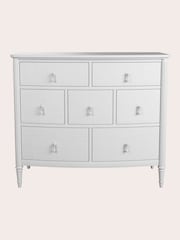 Laura Ashley White Washed Oak Bramford Chest of 7 Drawer Drawers - Image 2 of 4