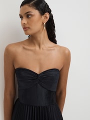 Amur Satin Pleated Maxi Dress - Image 3 of 5