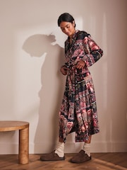 Black Palms Supersoft Dressing Gown - Image 4 of 10