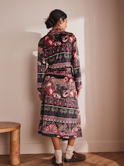 Black Palms Supersoft Dressing Gown - Image 5 of 10