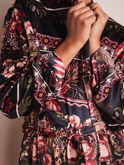 Black Palms Supersoft Dressing Gown - Image 7 of 10