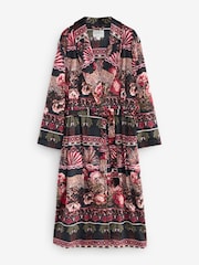 Black Palms Supersoft Dressing Gown - Image 8 of 10