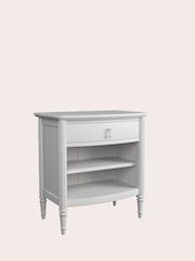Laura Ashley White Washed Bramford 1 Drawer Bedside Table - Image 2 of 4