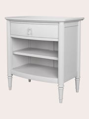 Laura Ashley White Washed Bramford 1 Drawer Bedside Table - Image 4 of 4