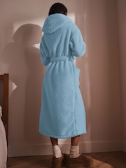Azul - Bata larga de peluche - Imagen 3 de 11