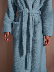 Azul - Bata larga de peluche - Imagen 7 de 11
