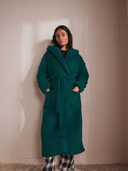 Green Long Teddy Dressing Gown - Image 1 of 8