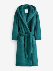 Green Long Teddy Dressing Gown - Image 6 of 8
