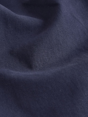 Navy 100% Cotton Barrel Leg Chinos Trousers - Image 8 of 8
