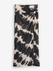 Black Sarong Maxi Skirt - Image 6 of 8