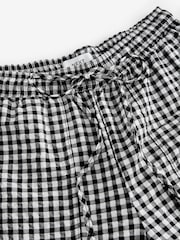 Black/White Pull On Gingham Trousers - Image 5 of 6
