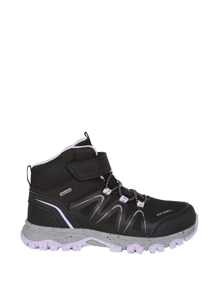Mountain Warehouse Black Crossroad Softshell Walking Boots - Image 2 of 6 Mountain Warehouse Black Crossroad Softshell Walking Boots - Image 2 of 6