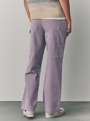 Lilac Purple Cargo 100% Cotton Trousers - Image 2 of 8